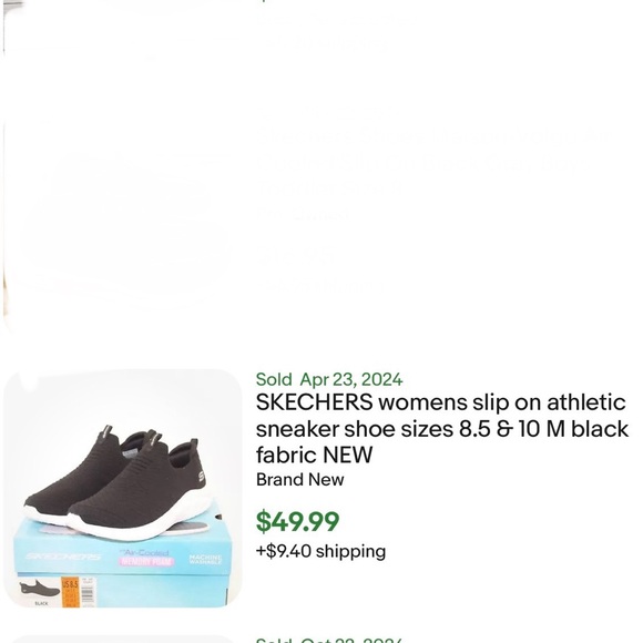 Skechers air cooled memory foam hands-free virtue slip ins black 7 LIKE NEW - Picture 10 of 10